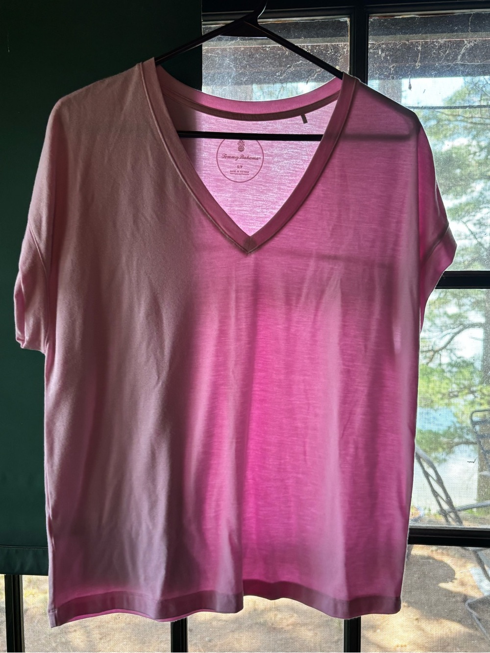 Tommy Bahama Pink Ombre V-Neck Tee